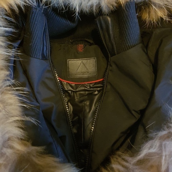 ⚡SOLD⚡NWOT Rudsak Atlier Noir Women's Down Genuine Fur + Leather Parka - Picture 10 of 14